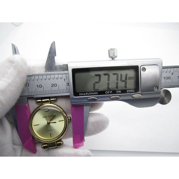 Women's Anne Klein Diamond Quartz WR Analog 27mm Dial Causal Round Watch (E647) - Picture 2 of 11